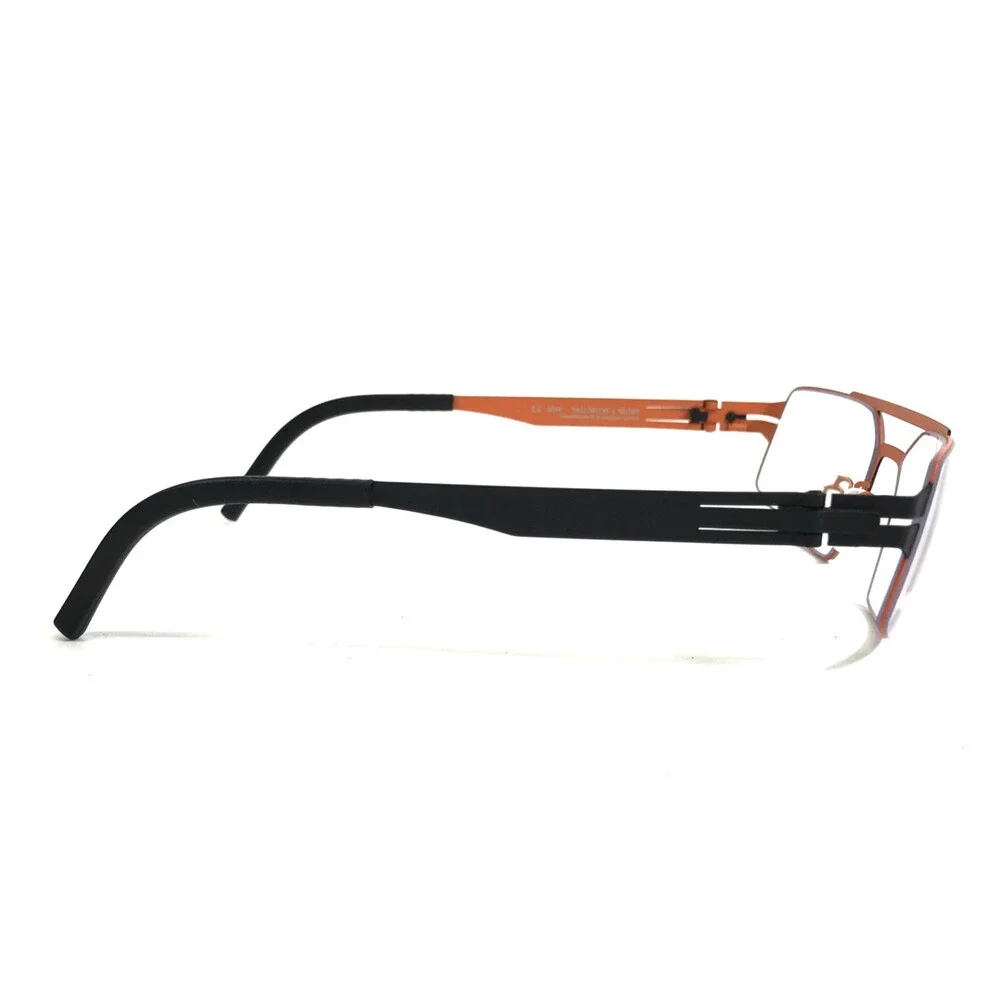 OVVO Optics Eyeglasses Frames 6019 c50/189 Black Orange Rectangle 54-20-135